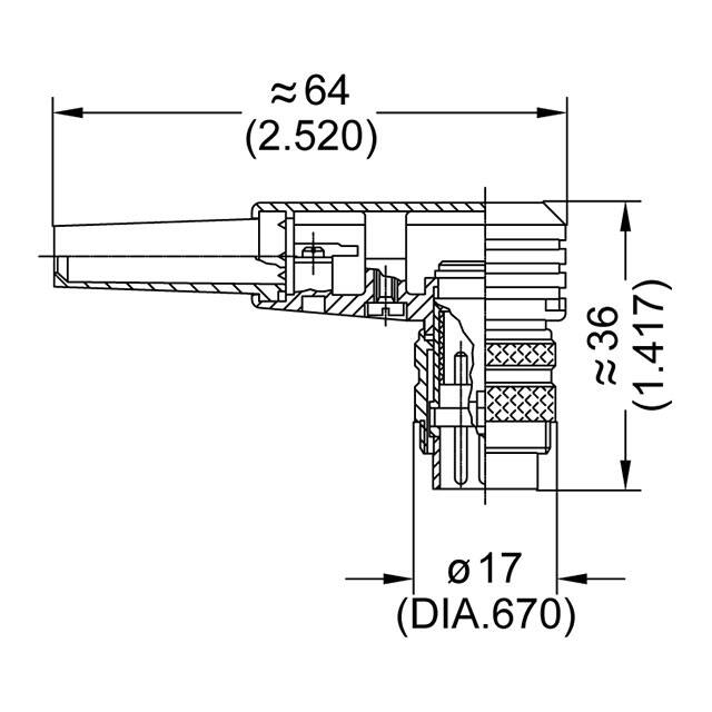 T 3200 005 Amphenol Tuchel Industrial  Assemblages de connecteurs circulaires